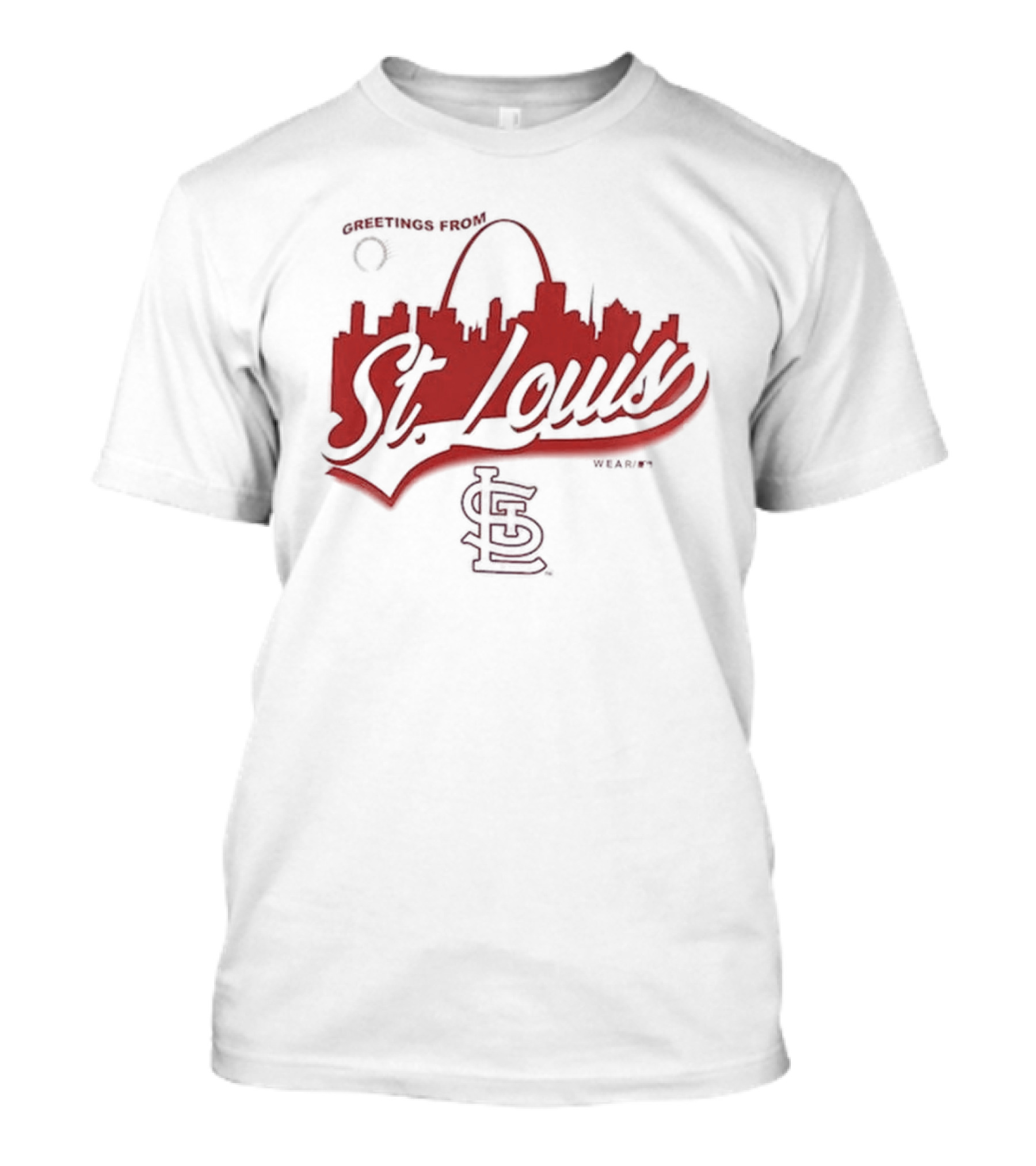 Greetings From St. Louis Cardinals Skyline Arch T-Shirt