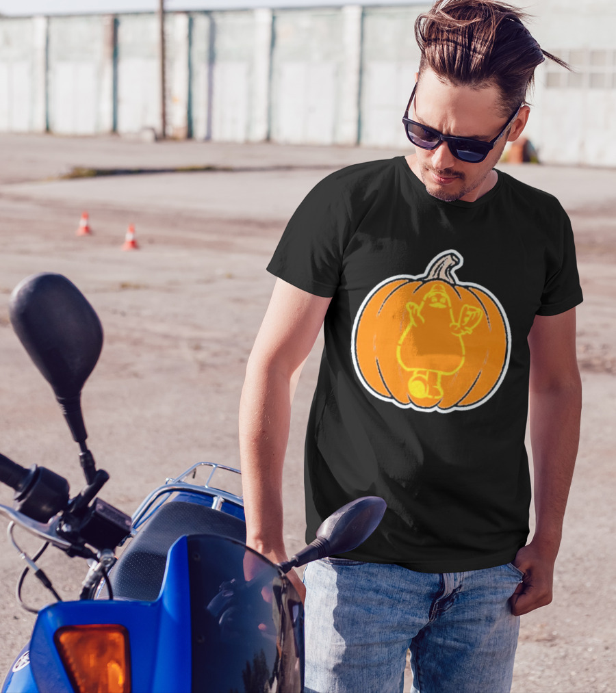 New York Mets Halloween Pumpkin Grimace Playoff T-Shirt