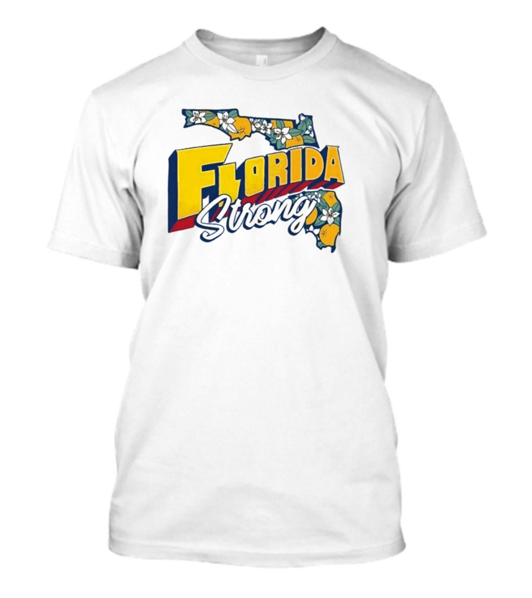 Hurricane Milton Florida Strong State Map Citrus T-Shirt