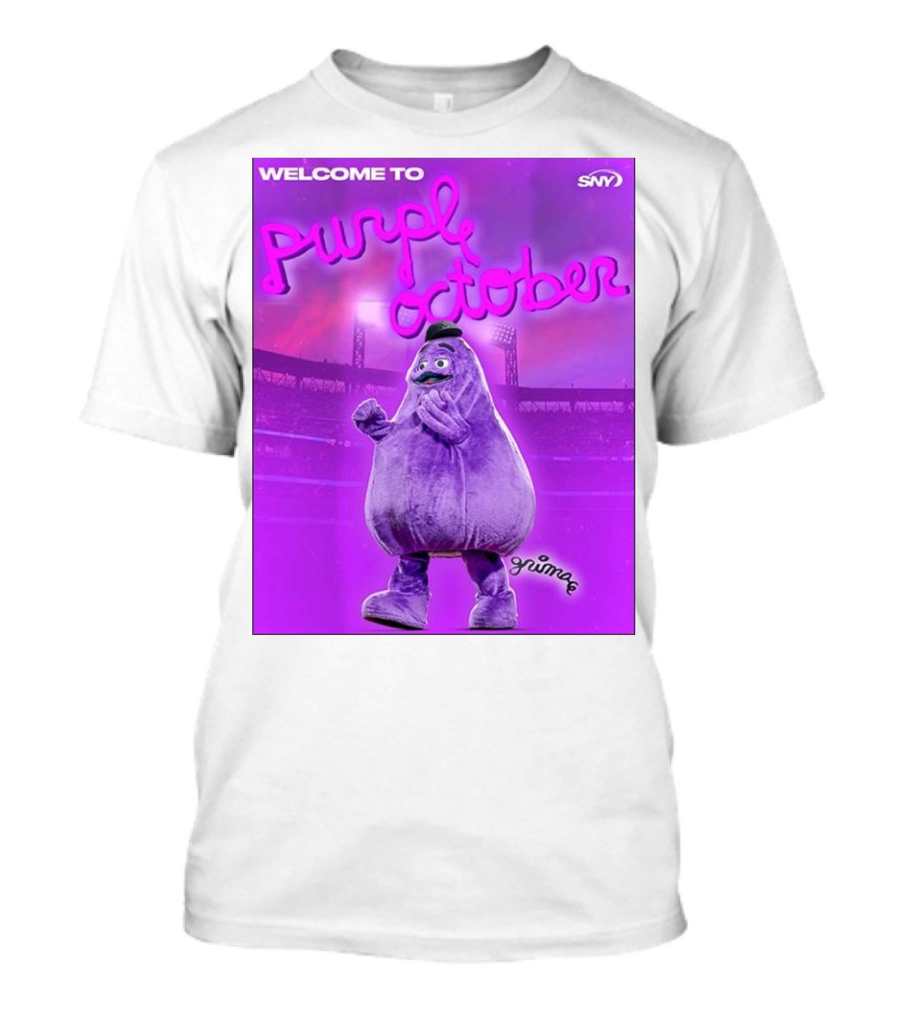 Welcome To Purple October New York Mets Grime 2024 SNY T-Shirt