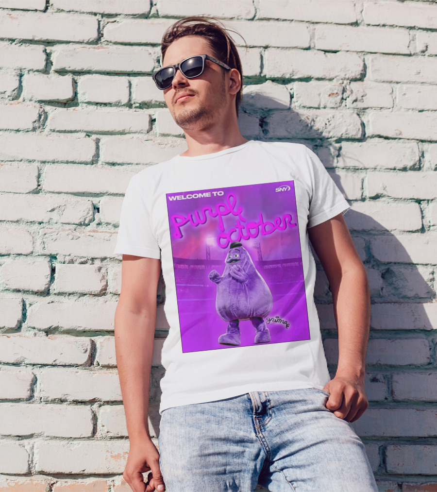 Welcome To Purple October New York Mets Grime 2024 SNY T-Shirt