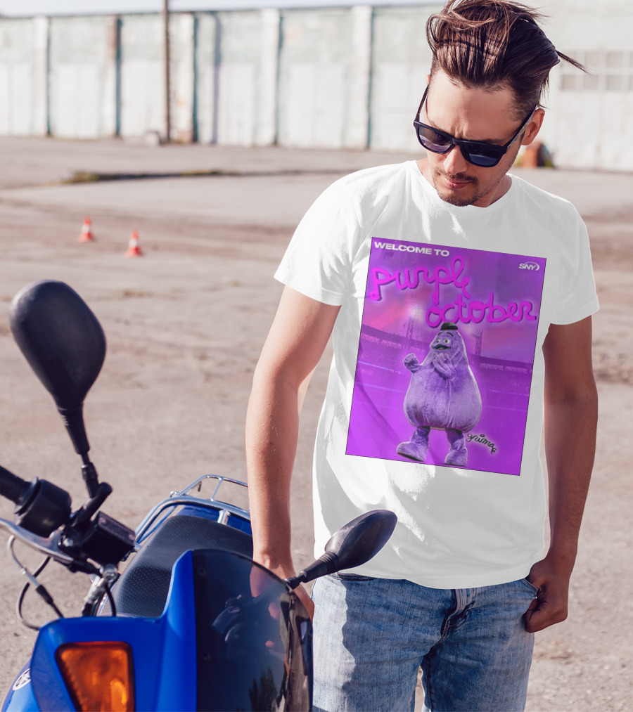 Welcome To Purple October New York Mets Grime 2024 SNY T-Shirt