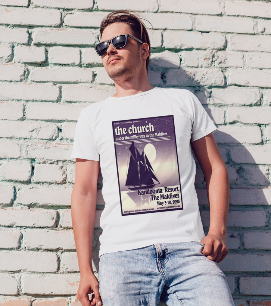 The Church Under The Milky Way In The Maldives Kandooma Resort The Maldives May 3-10 2025 Music In Paradise Presents T-Shirt
