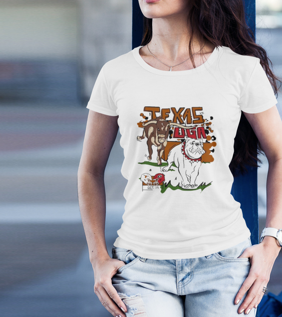 Texas Vs. UGA Oct 19 Showdown T-Shirt