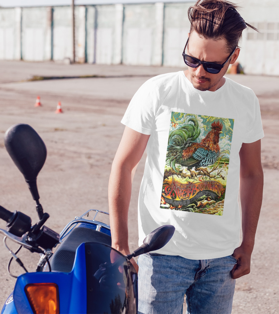 The Avett Brothers Grand Prairie TX Oct 11 2024 Rooster Artwork Event T-Shirt