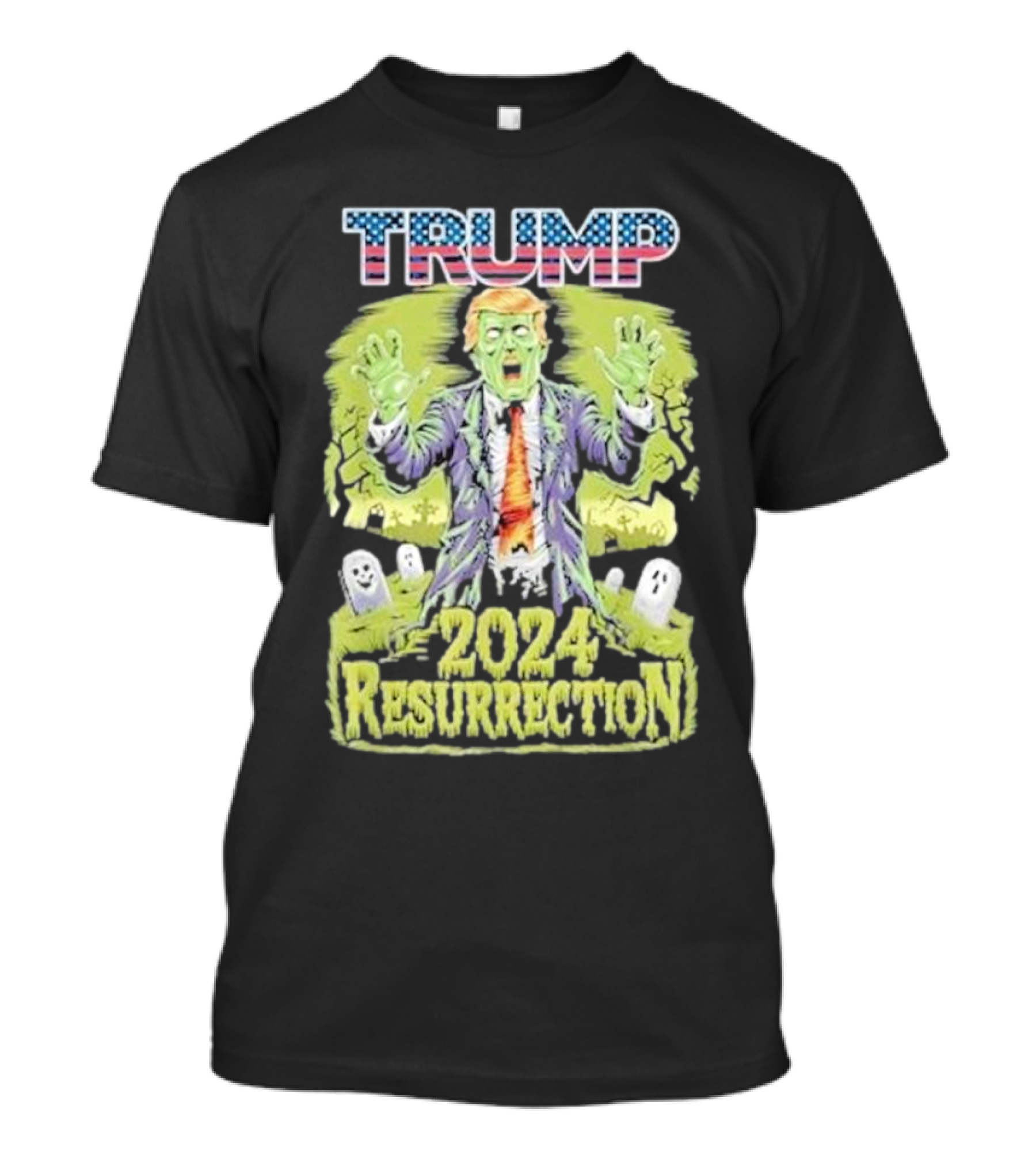 Trump Zombie 2024 Resurrection Halloween T-Shirt