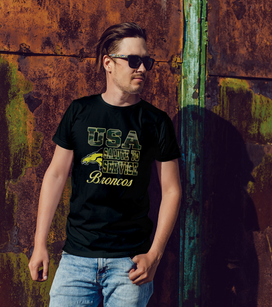 USA Salute To Service Broncos Camo Edition T-Shirt