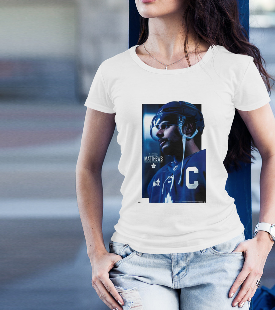 Auston Matthews Captain Toronto Maple Leafs NHL T-Shirt