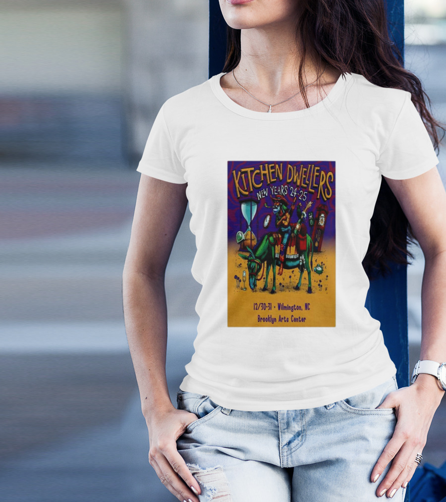 Kitchen Dwellers New Years 24-25 Wilmington NC Brooklyn Arts Center December 30-31 T-Shirt