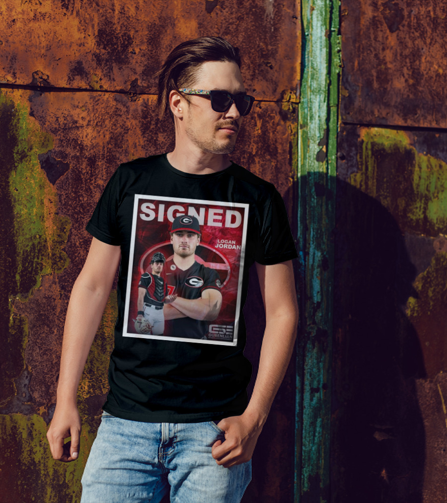 Signed Logan Jordan Gurenlian Sports And Entertainment T-Shirt