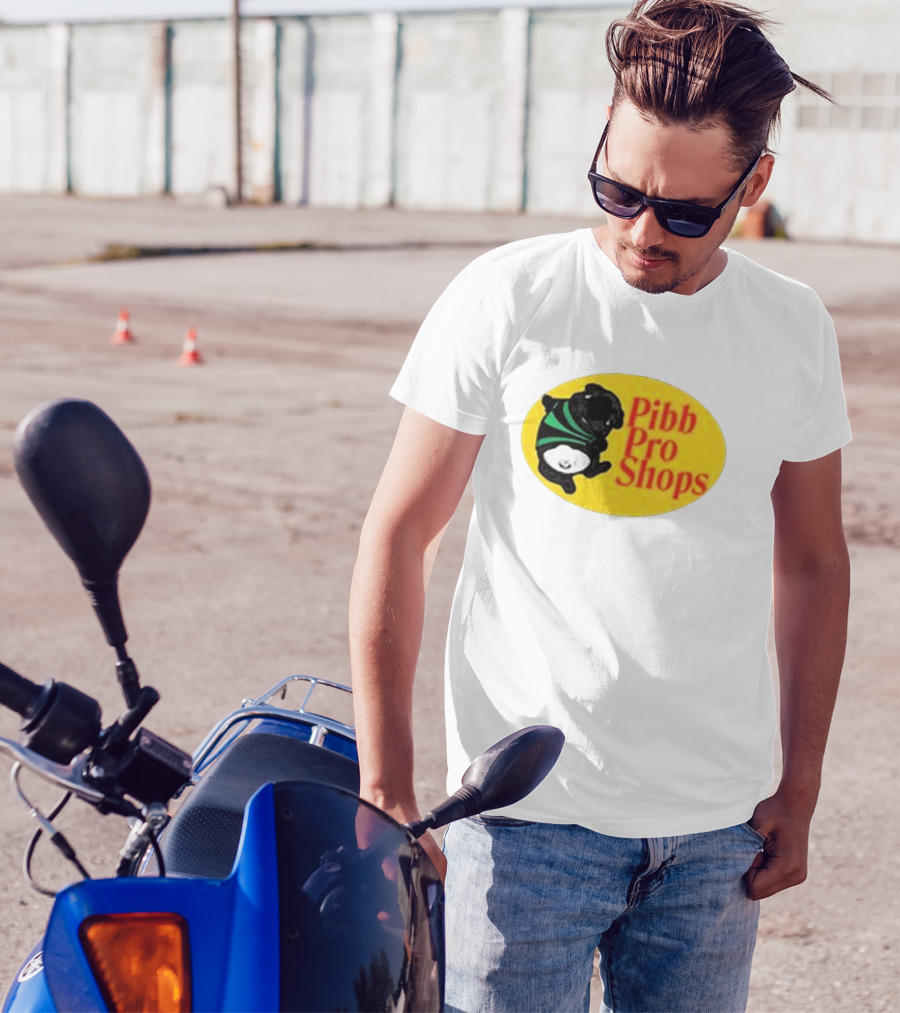 Pibble Palace Pibb Pro Shops Yellow Oval Bulldog T-Shirt