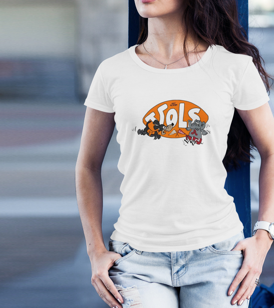 Tennessee Vols Vs Alabama Crimson Tide Oct 14 2024 Football Mascots Clash T-Shirt