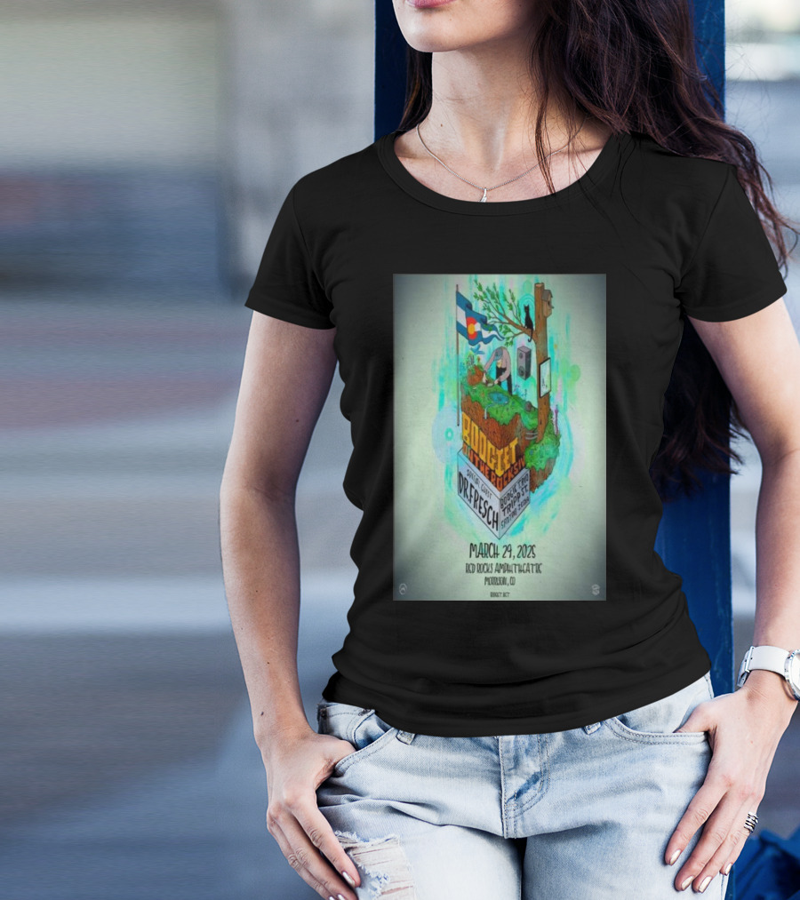 Boogie With The Resident Dr. Fresch And Toado Tripset March 29 2025 Red Rocks Amphitheatre Morrison CO T-Shirt