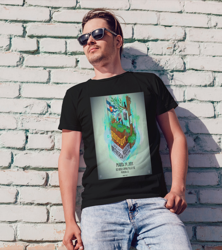 Boogie With The Resident Dr. Fresch And Toado Tripset March 29 2025 Red Rocks Amphitheatre Morrison CO T-Shirt
