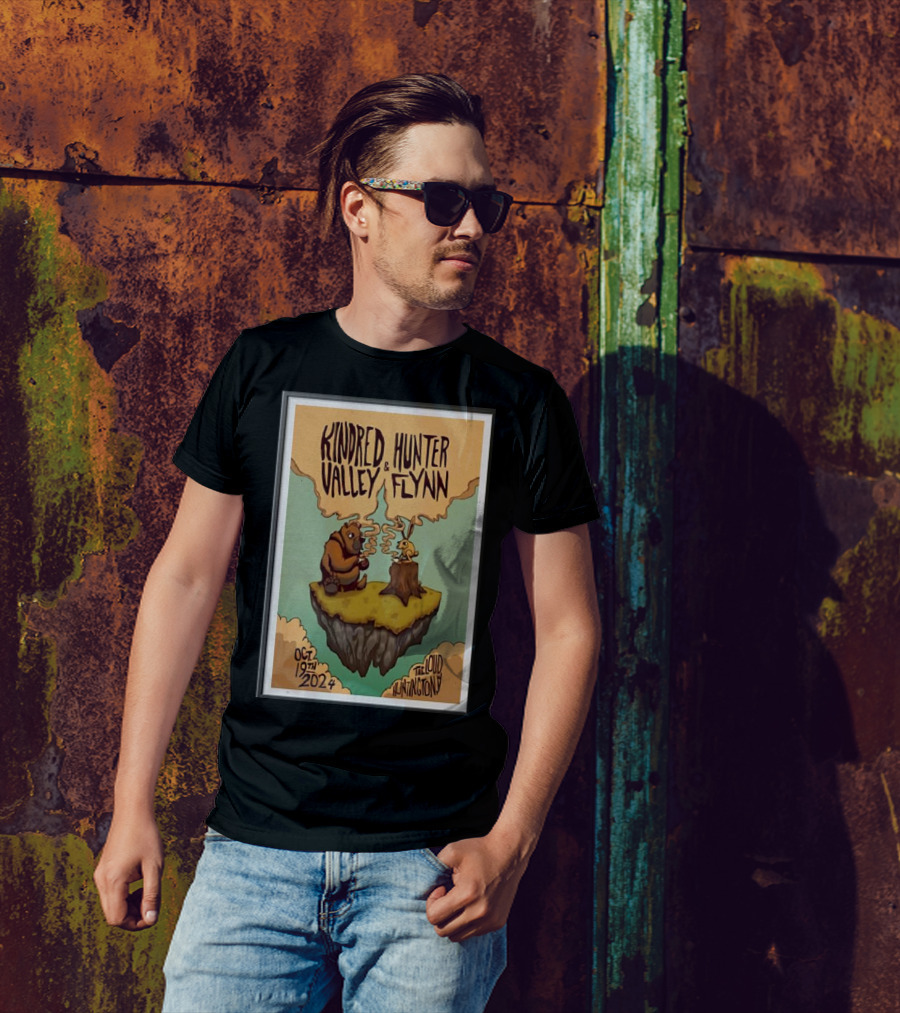 Kindred Hunter Valley Flynn Oct 19th 2024 The Loud Huntington WV Floating Island Scene T-Shirt