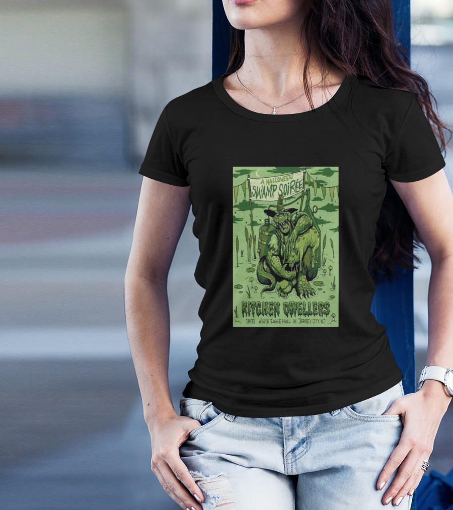 A Halloween Swamp Soiree With Kitchen Dwellers On October 31 2024 At White Eagle Hall In Jersey City NJ T-Shirt