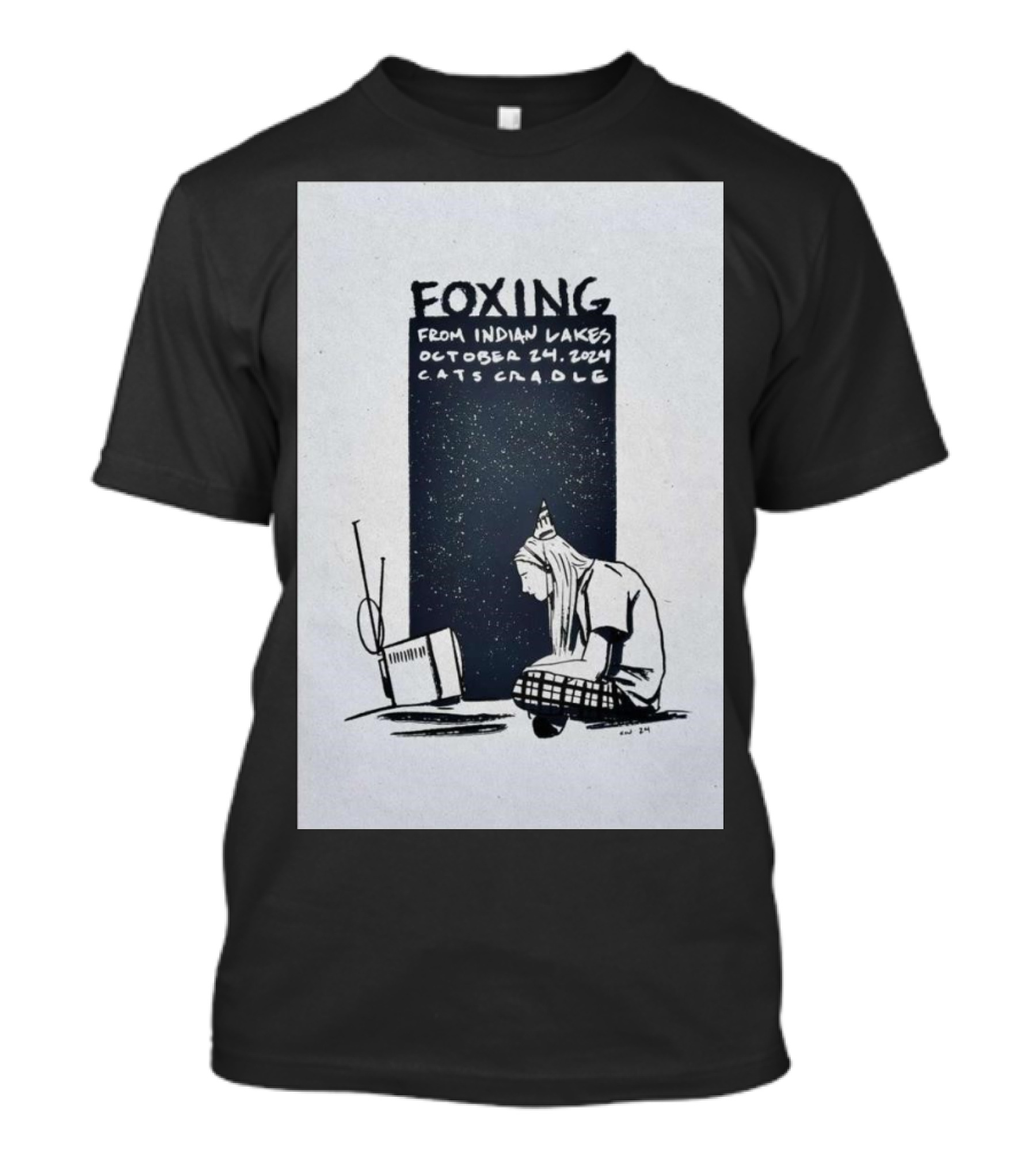 Foxing From Indian Lakes October 24 2024 Cat's Cradle T-Shirt