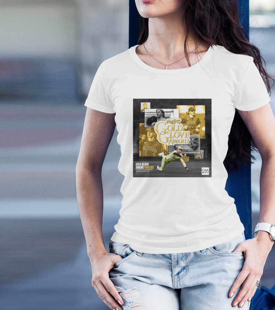 Rawlings Gold Glove Award Finalist Arizona Diamondbacks Jake McCarthy RF 2024 CAA Sports T-Shirt