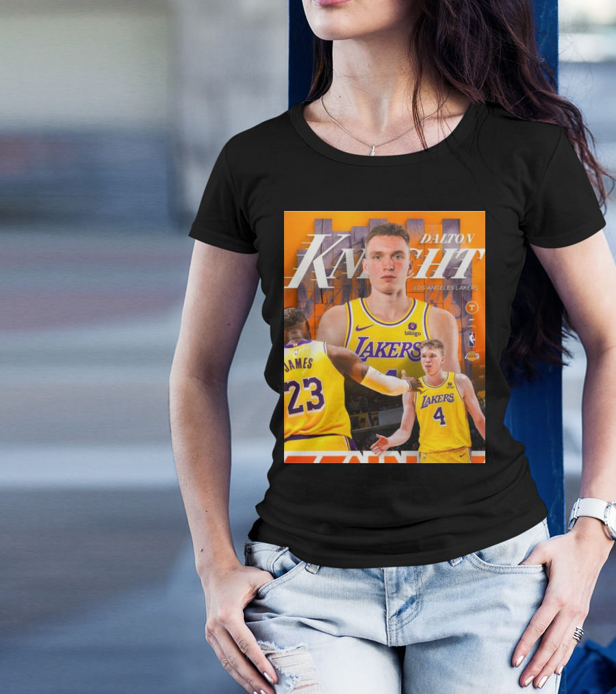 Dalton Knecht Los Angeles Lakers Potential NBA Draft Steal With Teammate James In Lakers Jersey T-Shirt