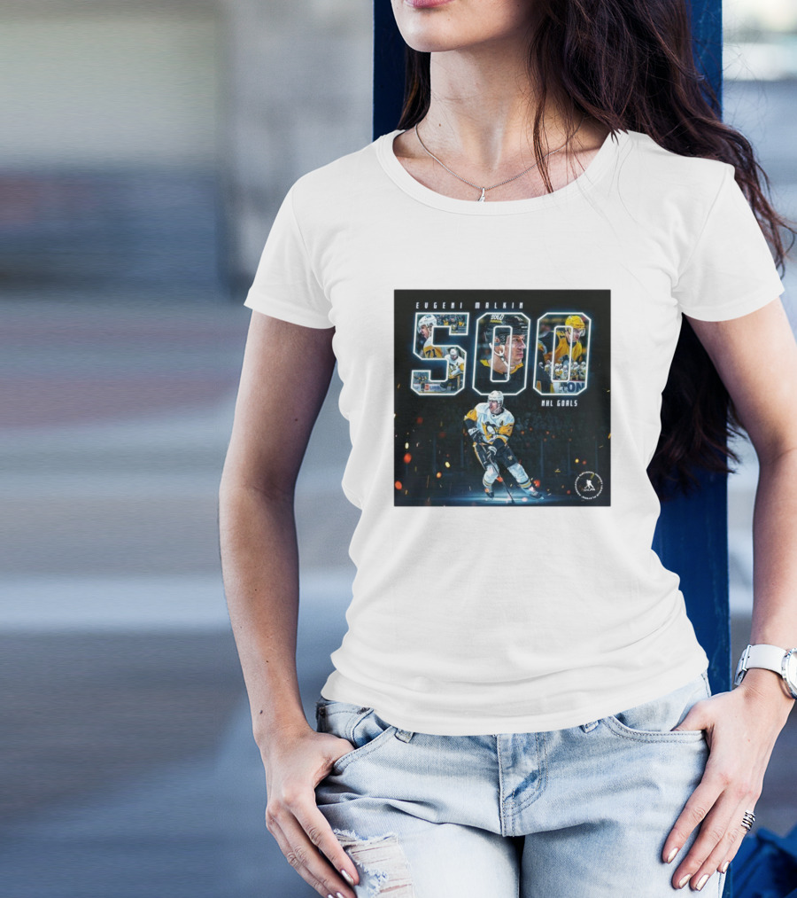 Evgeni Malkin 500 NHL Goals Pittsburgh Penguins T-Shirt