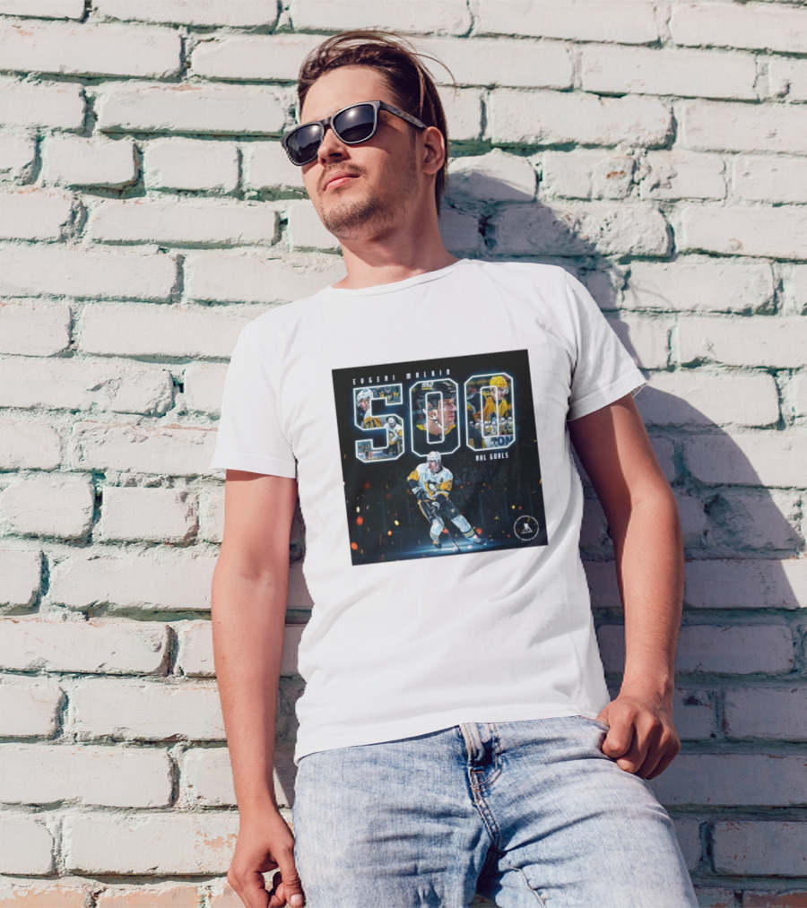 Evgeni Malkin 500 NHL Goals Pittsburgh Penguins T-Shirt