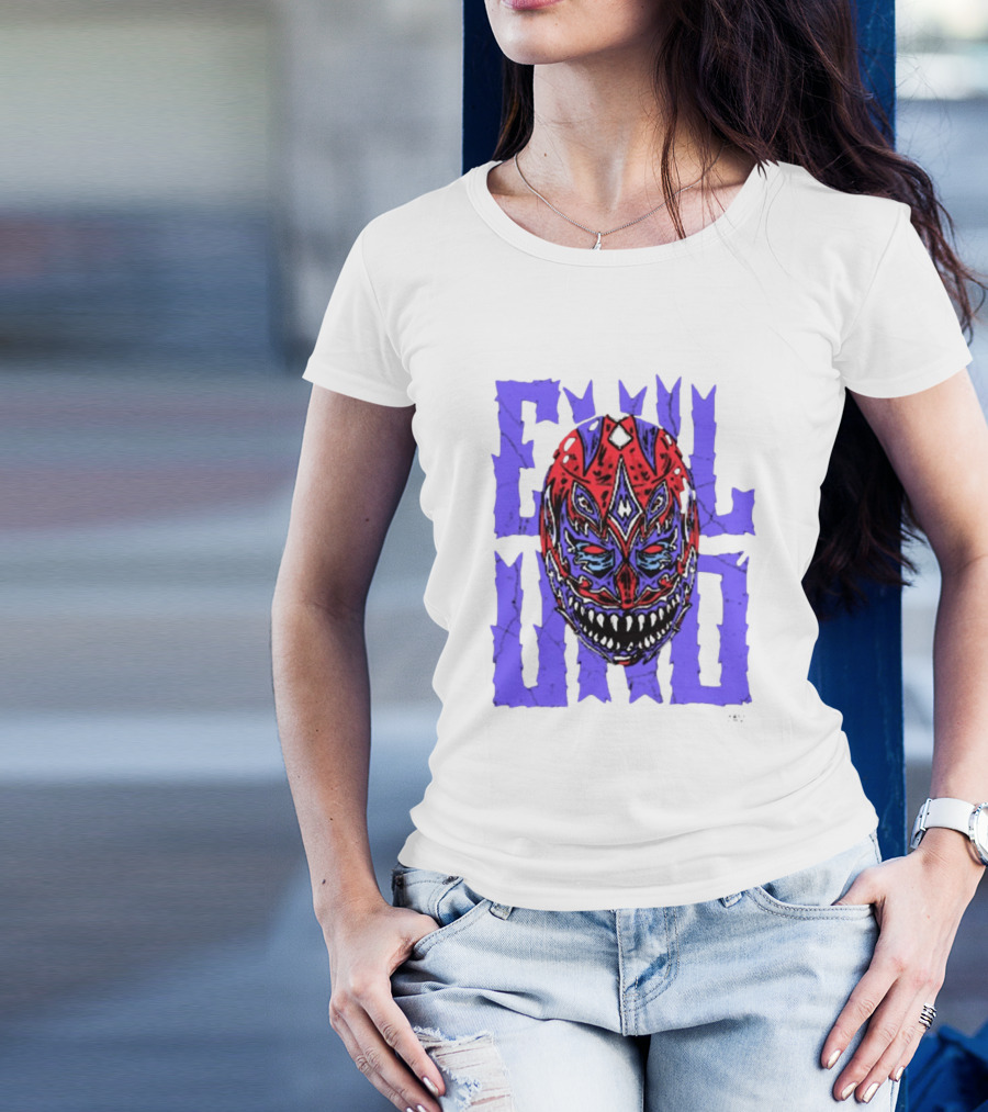 Evil Uno Mask Monster AEW T-Shirt