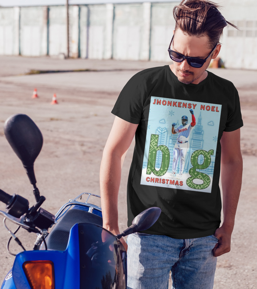 Jhonkensy Noel Big Christmas Cleveland Guardians T-Shirt