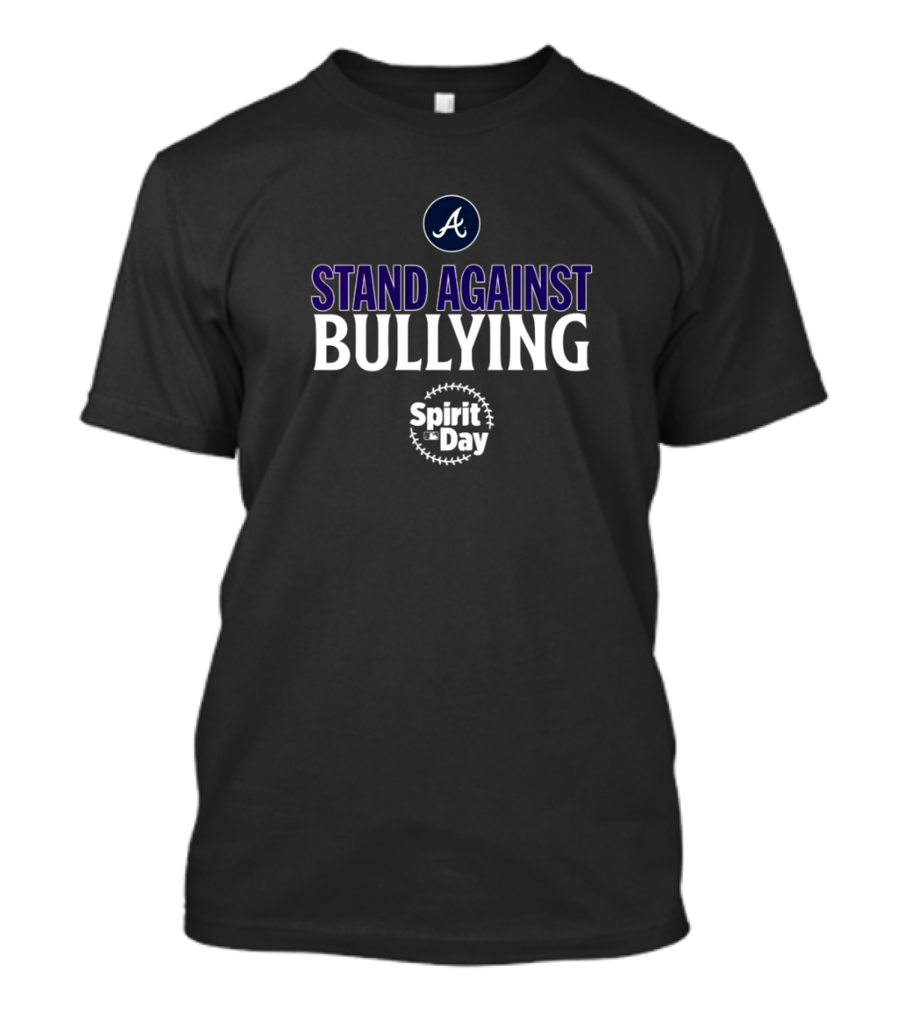 Stand Against Bullying Spirit Day Atlanta Braves T-Shirt