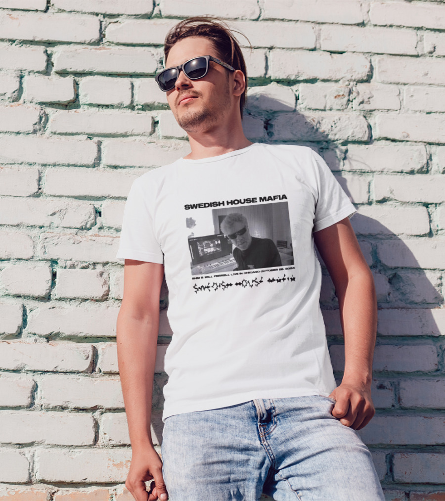 SWEDISH HOUSE MAFIA X WILL FERRELL Music Collaboration AI T-Shirt