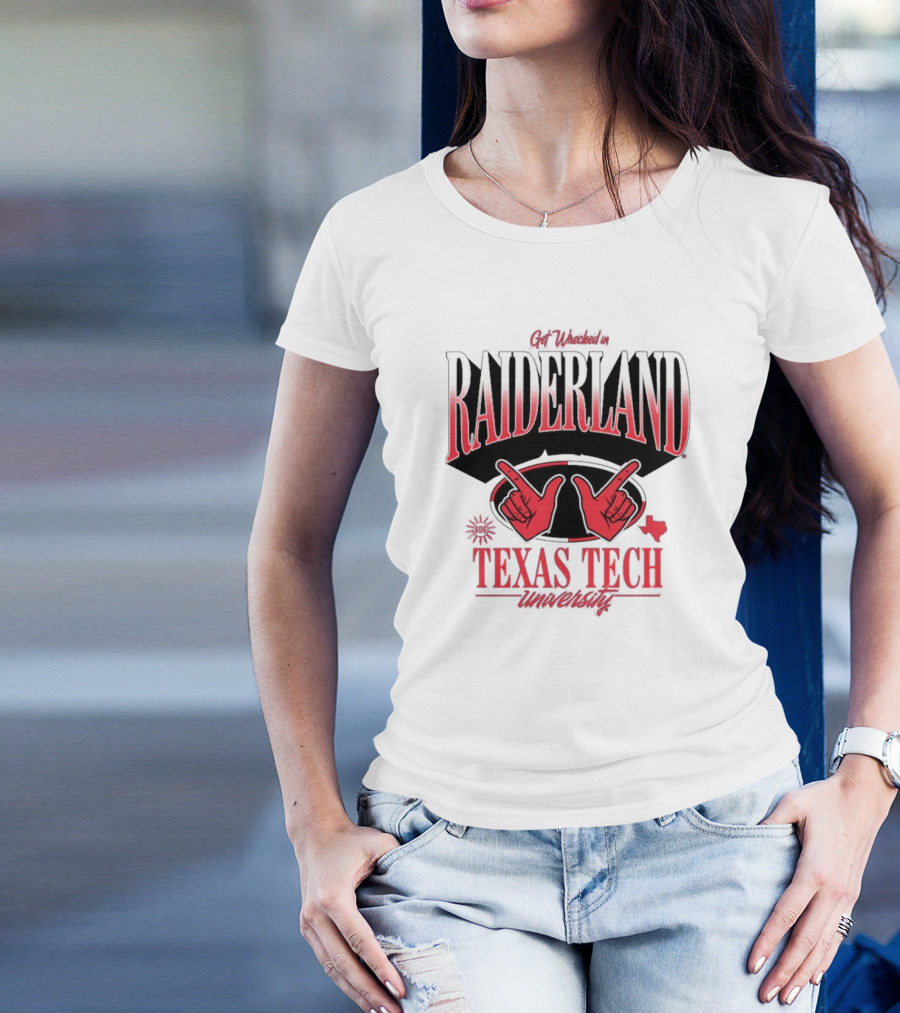 Get Wrecked In Raiderland Texas Tech University Texas 806 T-Shirt