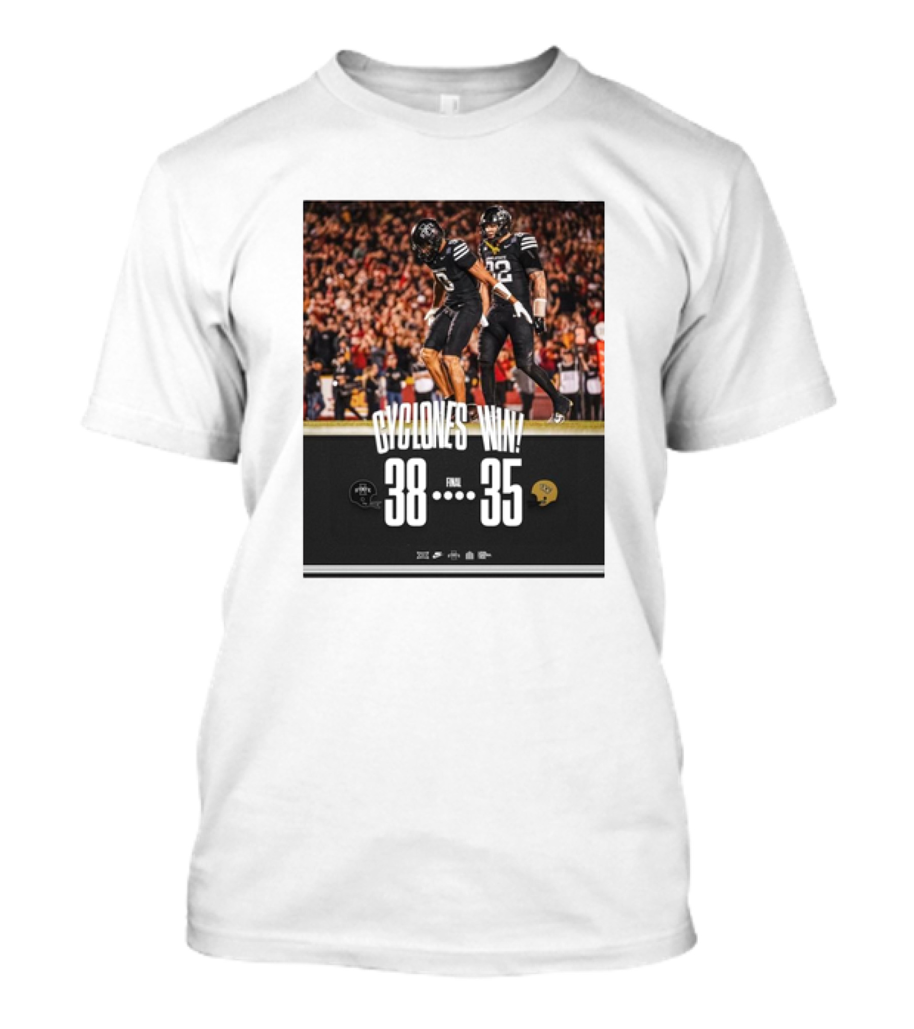 Cyclones Win Iowa State Cyclones 38-35 Over UCF Knights T-Shirt