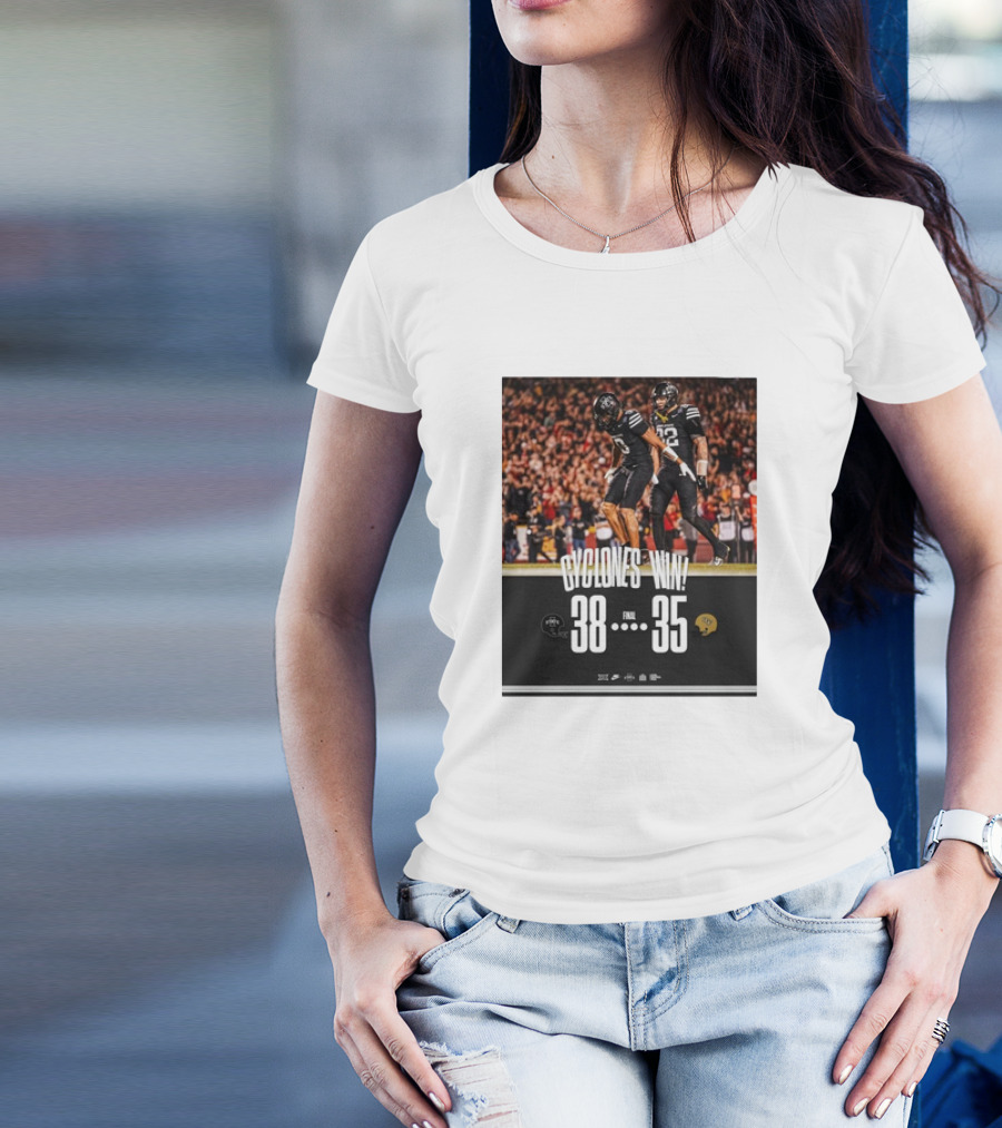 Cyclones Win Iowa State Cyclones 38-35 Over UCF Knights T-Shirt