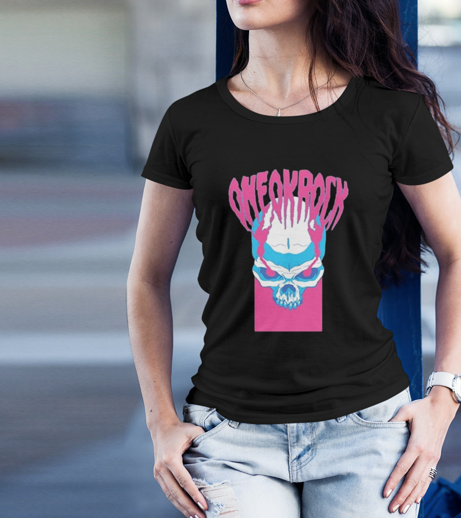 ONE OK ROCK Skull Neon T-Shirt