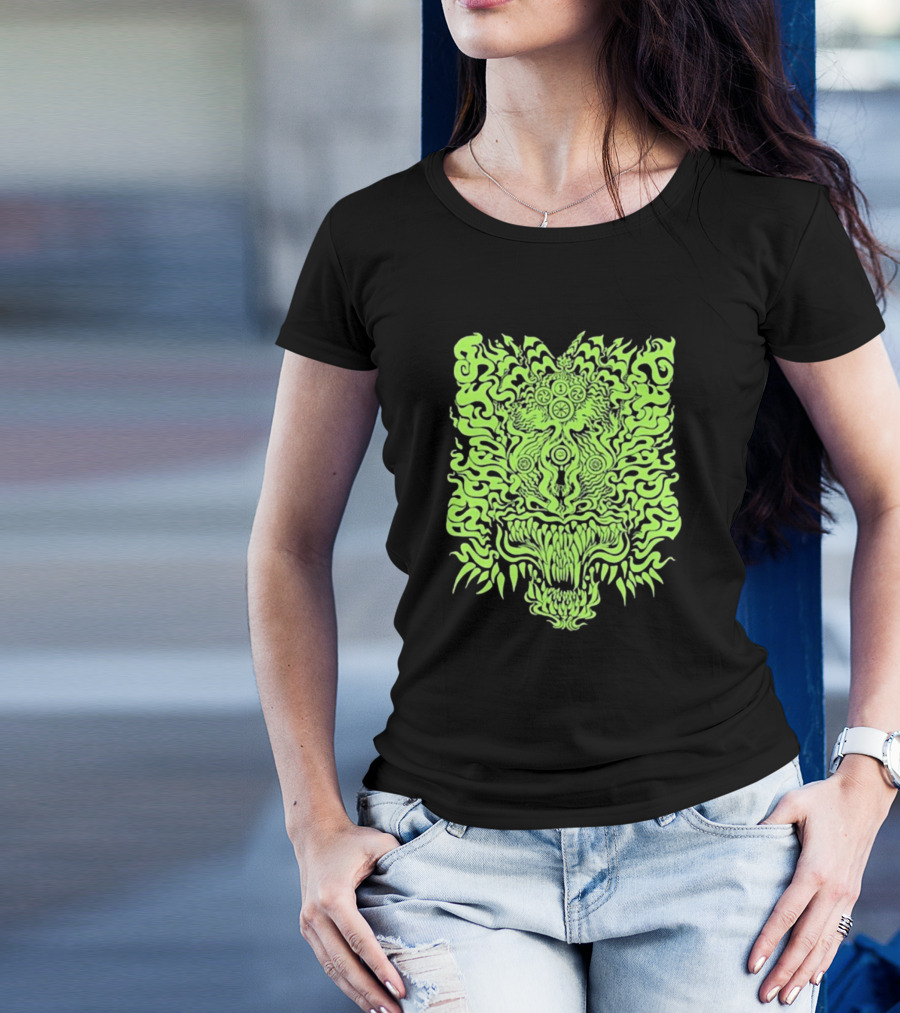 Psyched Fest 2024 San Francisco Oct 30-Nov 4 Trippy Neon Monster T-Shirt