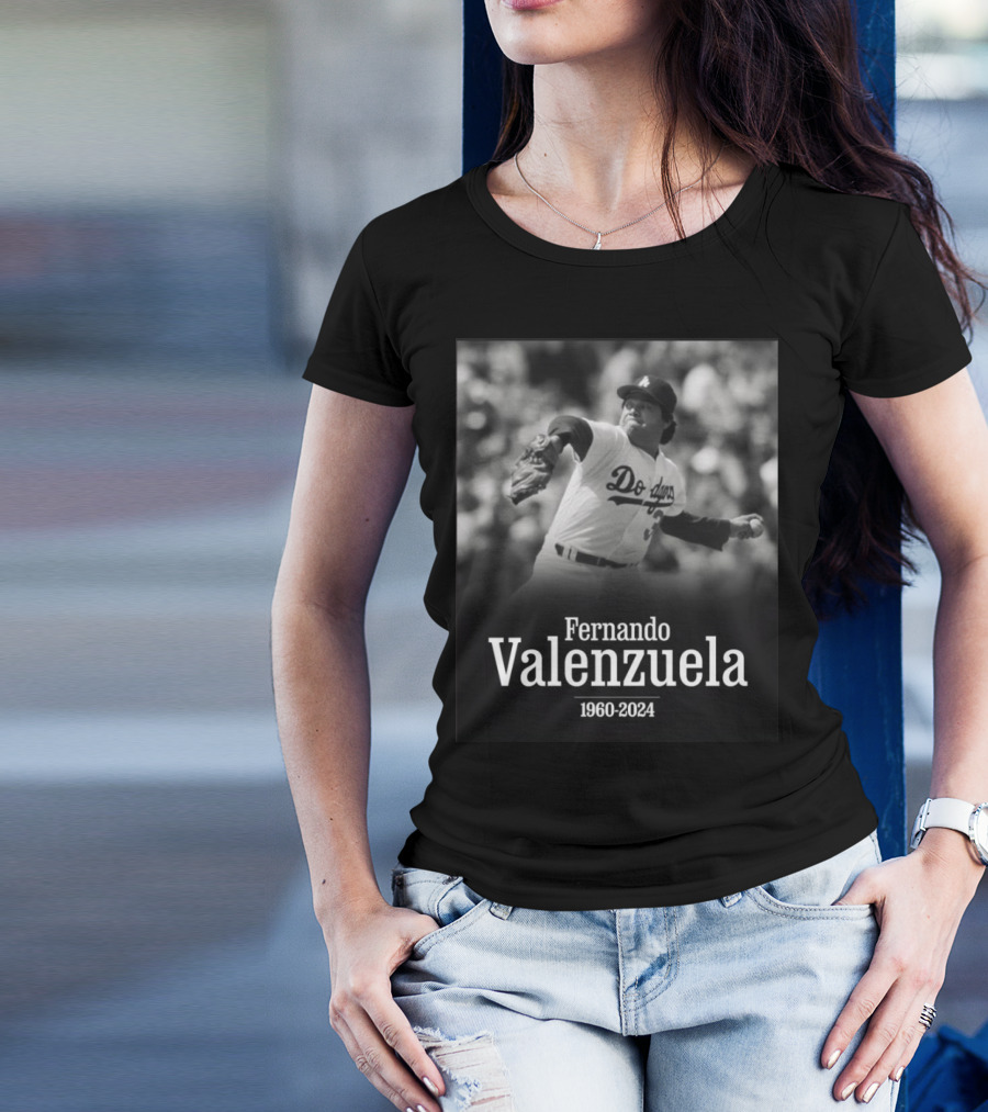 Fernando Valenzuela Los Angeles Dodgers 1960-2024 T-Shirt