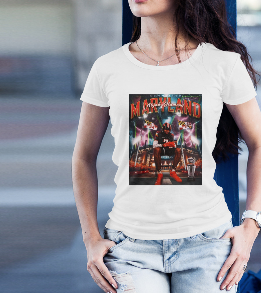 Alijah Hamond Committed To Maryland Terrapins NCAA Football T-Shirt