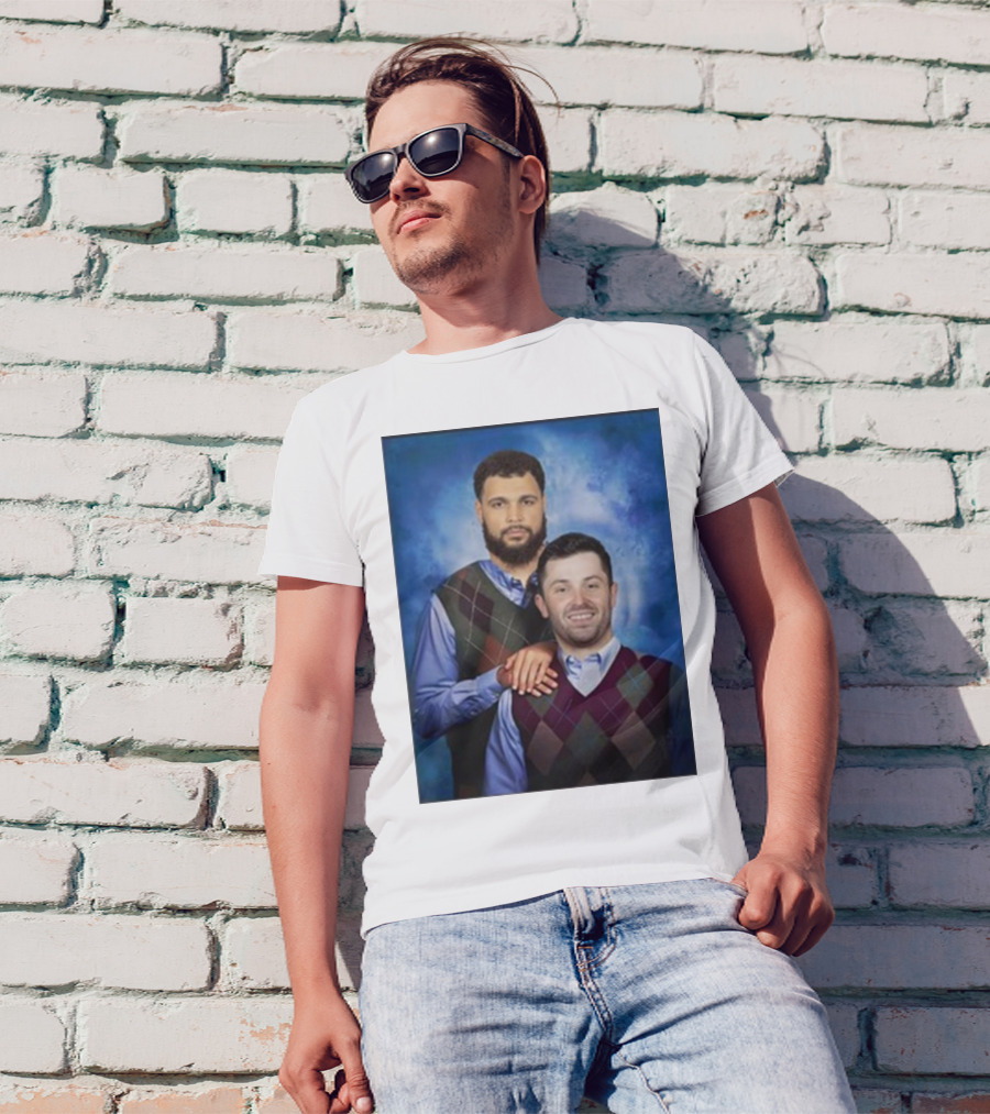 Chase Mclaughlin Wearing Baker Mayfield Mike Evans Step Brothers T-Shirt