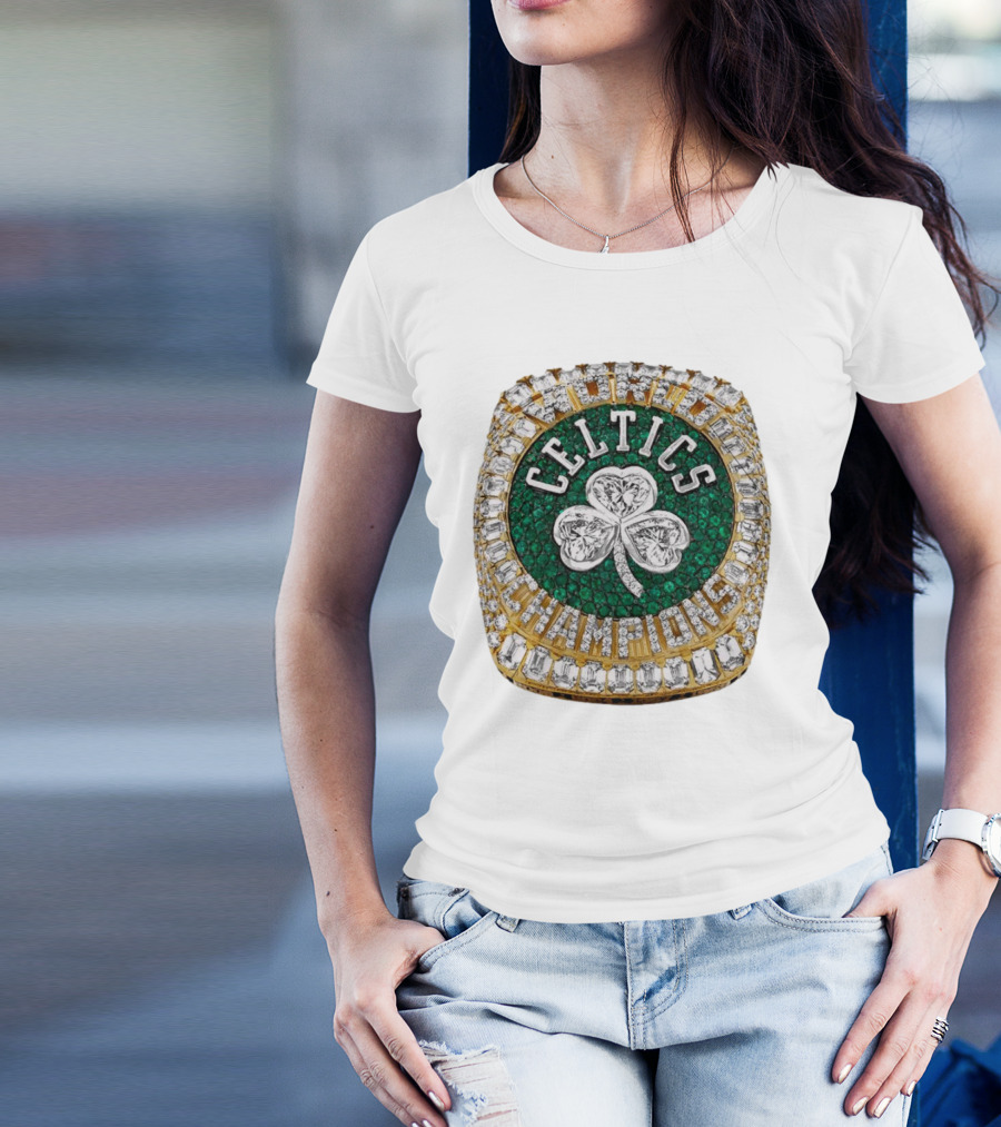 Celtics Champions 2024 Championship Ring T-Shirt