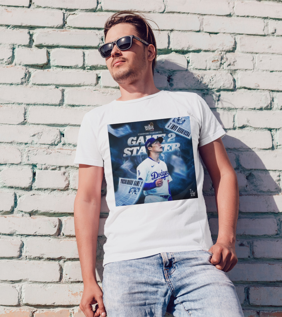 Yoshinobu Yamamoto Dodgers Game 2 Starter MLB World Series T-Shirt