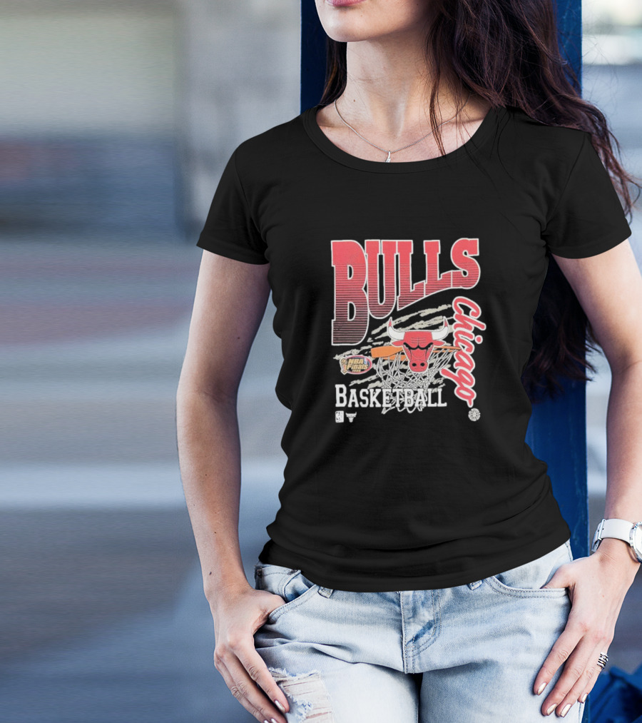 Chicago Bulls Basketball NBA Finals Vintage Mitchell And Ness T-Shirt