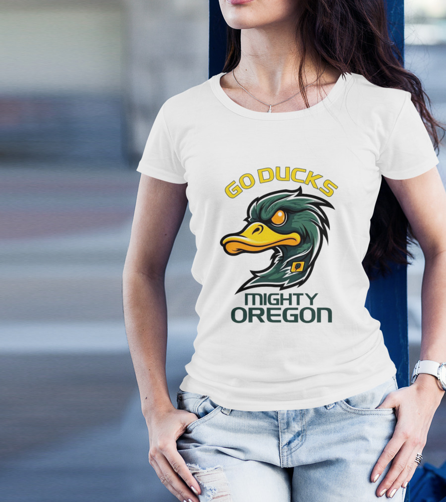 Go Ducks 2024 Mighty Oregon Ducks Mascot T-Shirt