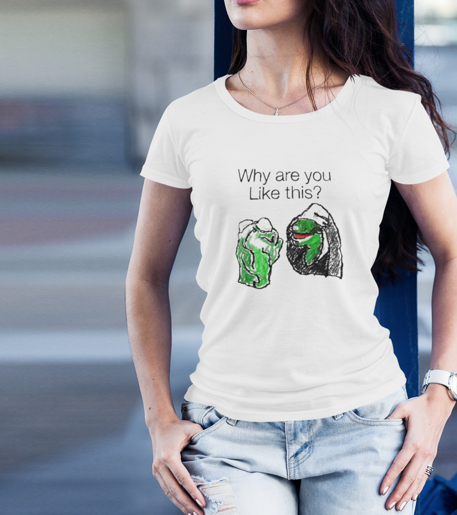 Why Are You Like This Meme Frog Hoodie Inner Self Conflict T-Shirt
