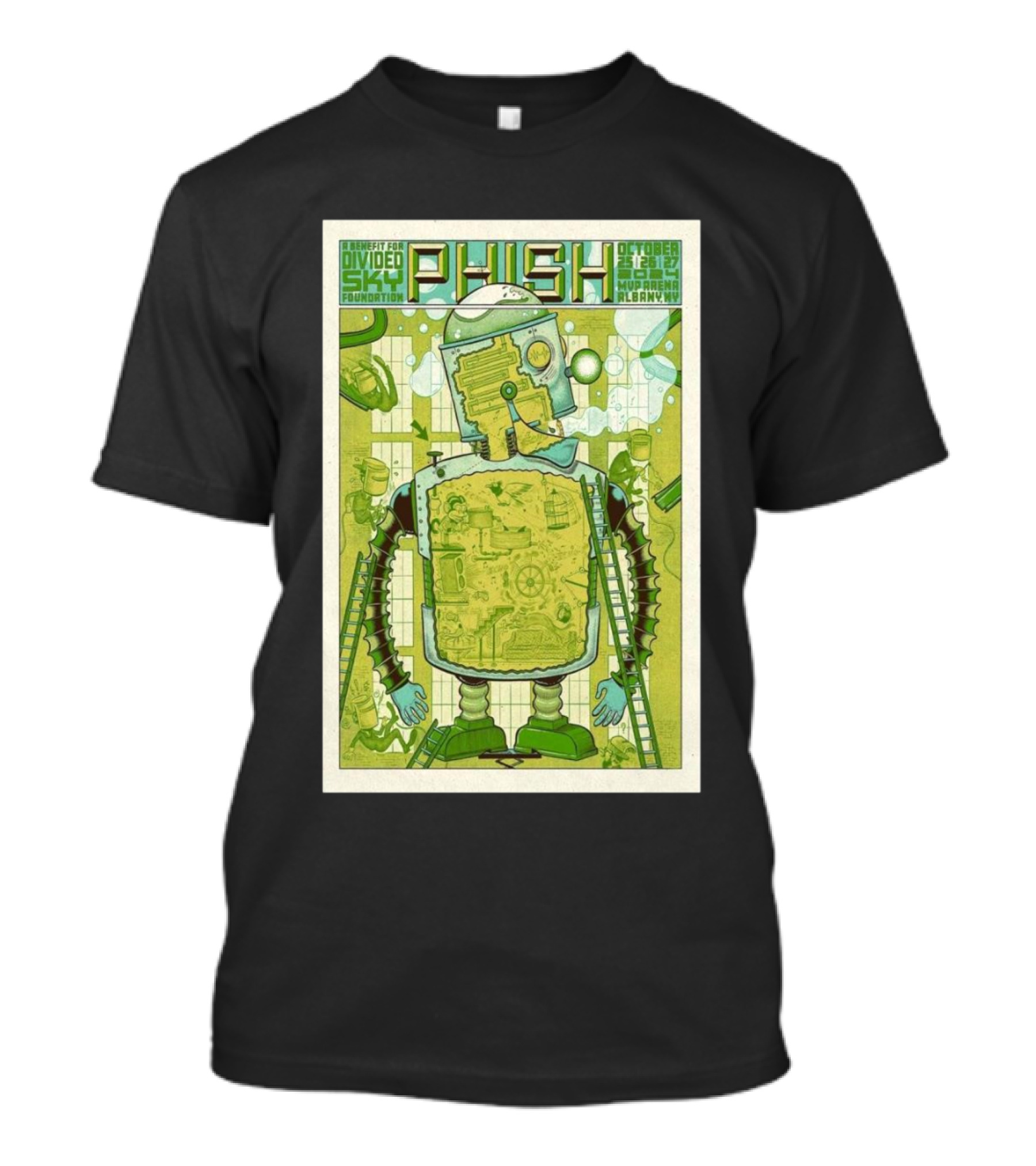 Phish Divided Sky Robot Albany NY October 25-27 T-Shirt