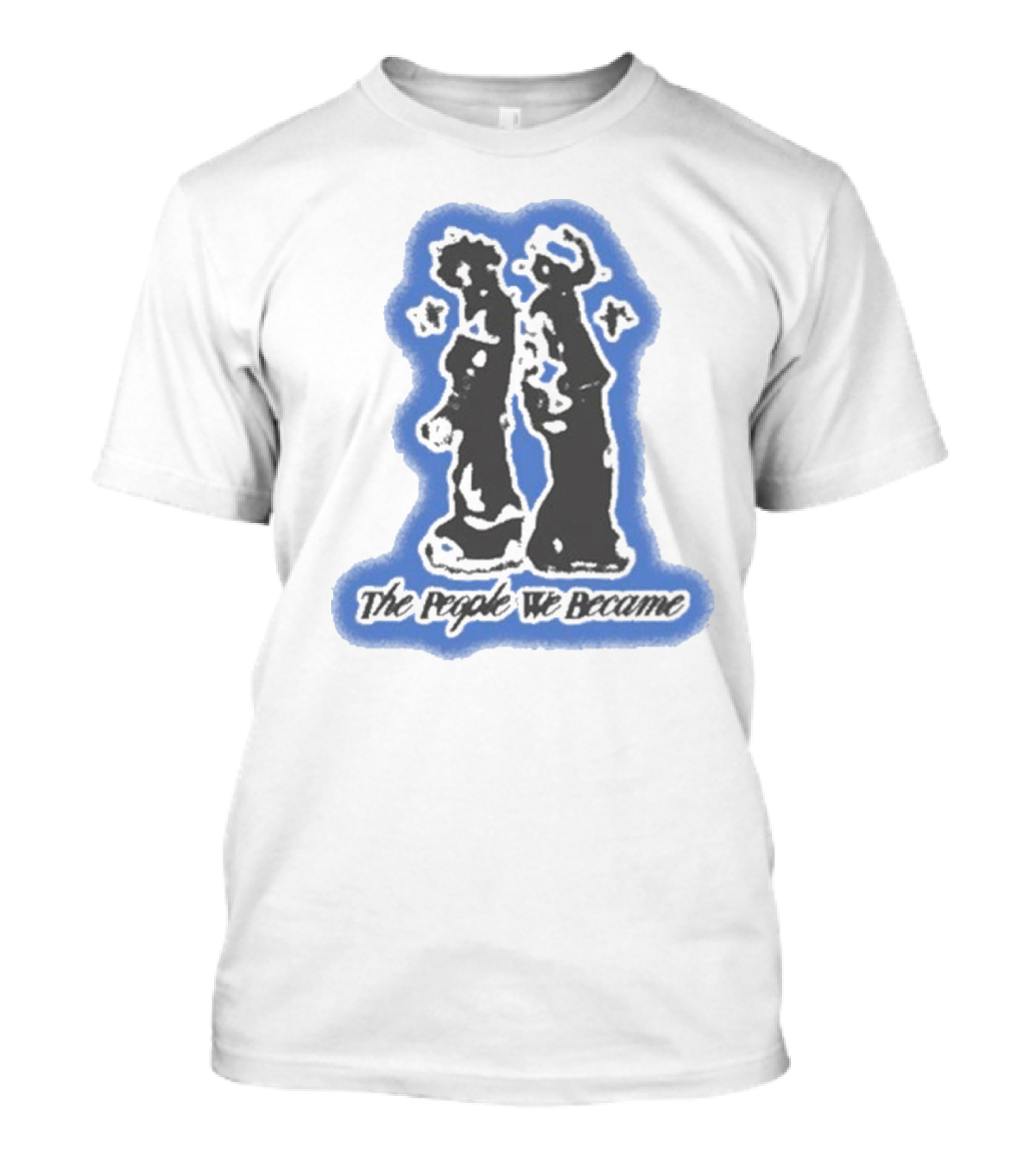 Nobigdyl. Back To Back The People We Became Iconic Figures Blue Outline T-Shirt