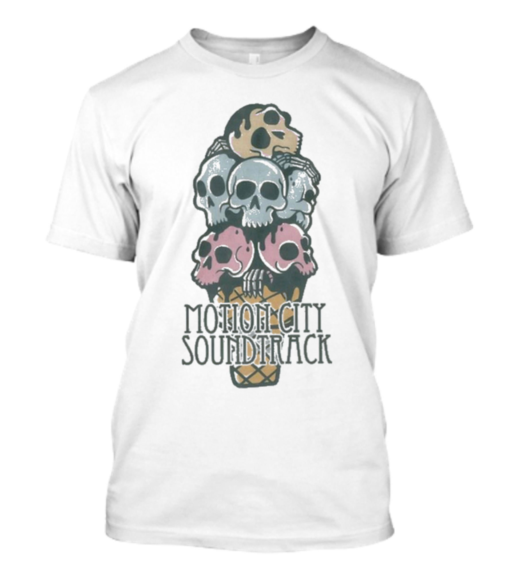 Motion City Soundtrack Skulls Ice Cream Cone T-Shirt