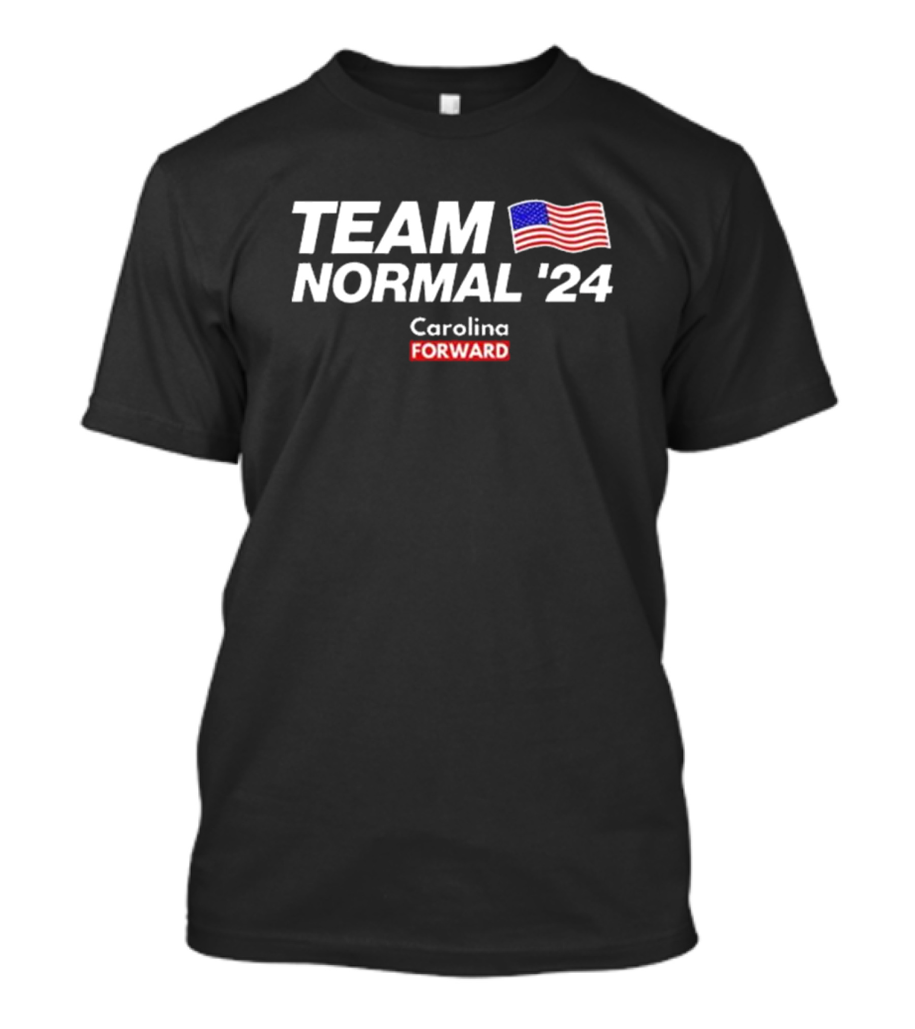 Team Normal '24 Carolina Forward American Flag T-Shirt