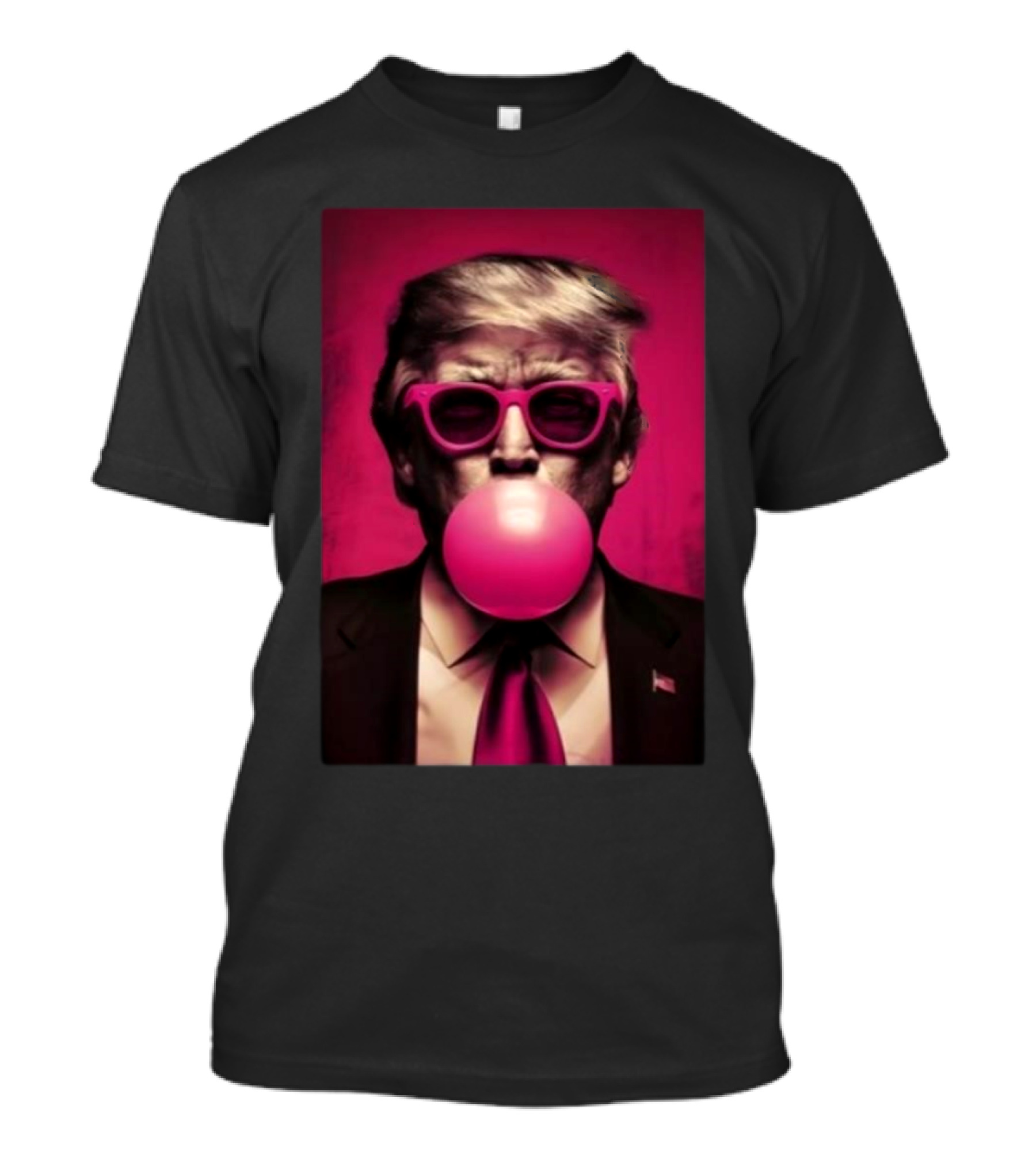 Trump Pink Bubble Gum Sunglasses T-Shirt