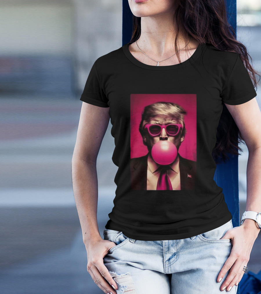 Trump Pink Bubble Gum Sunglasses T-Shirt