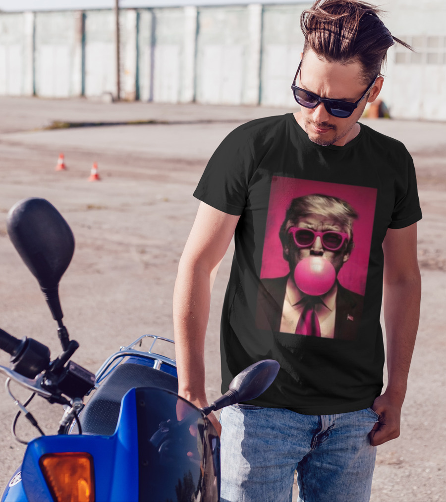 Trump Pink Bubble Gum Sunglasses T-Shirt