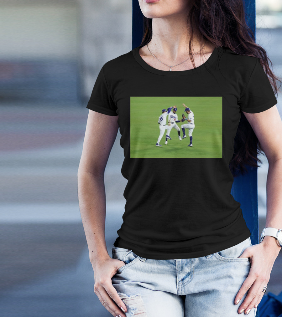 Dodgers Team Celebrates Victory At Home Stadium T-Shirt